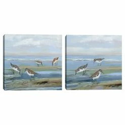 Master Piece Seabird Beach I & II By Sally Swatland Canvas Wall Art 2-piece Set