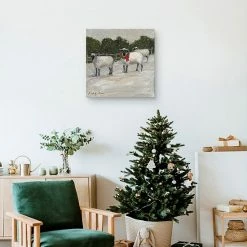Master Piece Sheep In Snow Wall Decor -Master Piece Shop unnamed file 2869