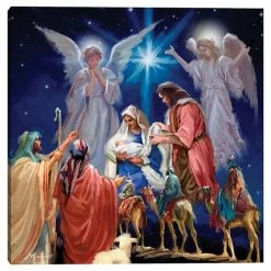 Master Piece Nativity Collage Wall Decor