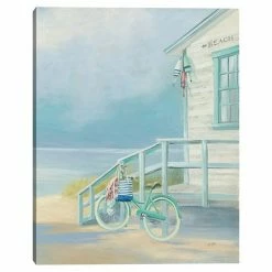 Master Piece Morning Ride To The Beach Canvas Wall Art