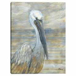 Master Piece Golden Salty Pelican Canvas Wall Art