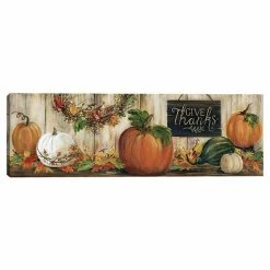 Master Piece Give Thanks Pumpkins Wall Decor