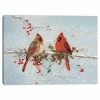 Master Piece Cardinals In Winter By S Swatland Canvas Wall Art