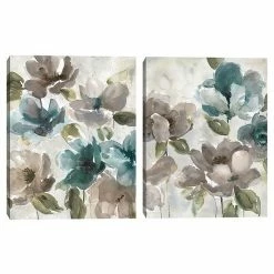 Master Piece Topaz Garden I & II By Carol Robinson Canvas Wall Art 2-piece Set