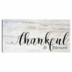 Master Piece Thankful Blessed Canvas Wall Art