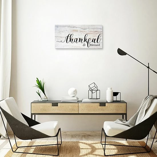 Master Piece Thankful Blessed Canvas Wall Art 2 Master Piece Thankful Blessed Canvas Wall Art - Image 2