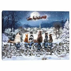 Master Piece Christmas Cats Wall Decor