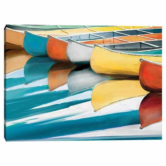 Master Piece Canoes Canvas Wall Art By Studio Arts 1 Master Piece Canoes Canvas Wall Art By Studio Arts