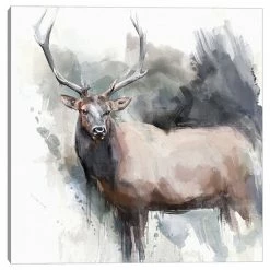 Master Piece Elk Portrait Canvas Wall Art By Studio Arts