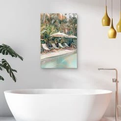 Master Piece Poolside Canvas Wall Art By Studio Arts -Master Piece Shop unnamed file 502