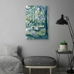Master Piece Canoe Clearing Canvas Wall Art By Studio Arts -Master Piece Shop unnamed file 531