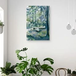 Master Piece Canoe Clearing Canvas Wall Art By Studio Arts -Master Piece Shop unnamed file 532
