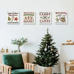 Master Piece Christmas Treats II, Christmas Treats III, Christmas Treats IV & Christmas Treats V Canvas Wall Art 4-Piece Set -Master Piece Shop unnamed file 57