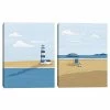 Master Piece Summer Series I & II Canvas Wall Art By Studio Arts 2-Piece Set