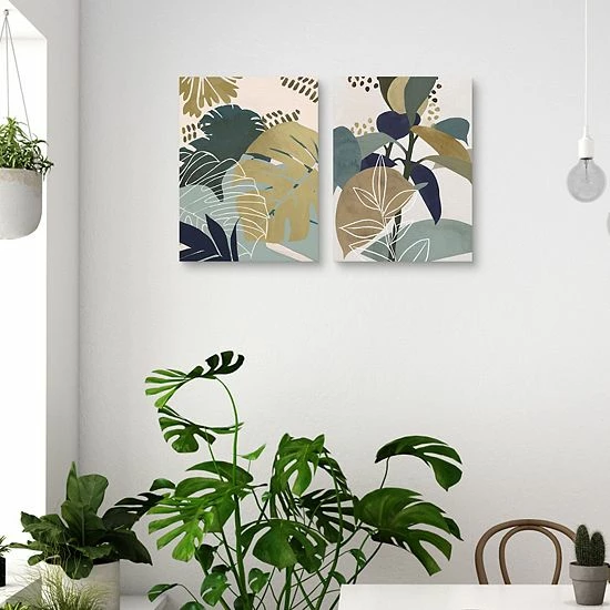 Master Piece Island Dreams I & II Canvas Wall Art By Studio Arts 2-Piece Set 3 Master Piece Island Dreams I & II Canvas Wall Art By Studio Arts 2-Piece Set - Image 3