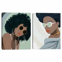 Master Piece Deja & Destiny Canvas Wall Art By Studio Arts 2-Piece Set