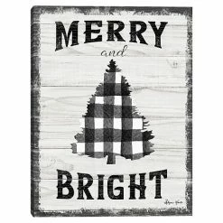Master Piece Merry And Bright I Wall Decor