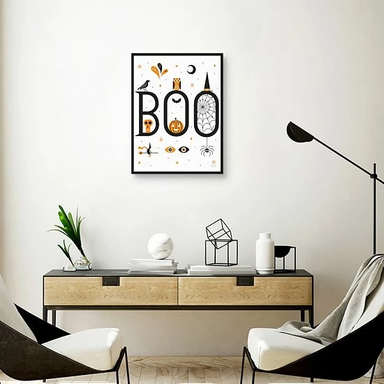 Master Piece Boo Bright White Framed Canvas Wall Art 2 Master Piece Boo Bright White Framed Canvas Wall Art - Image 2