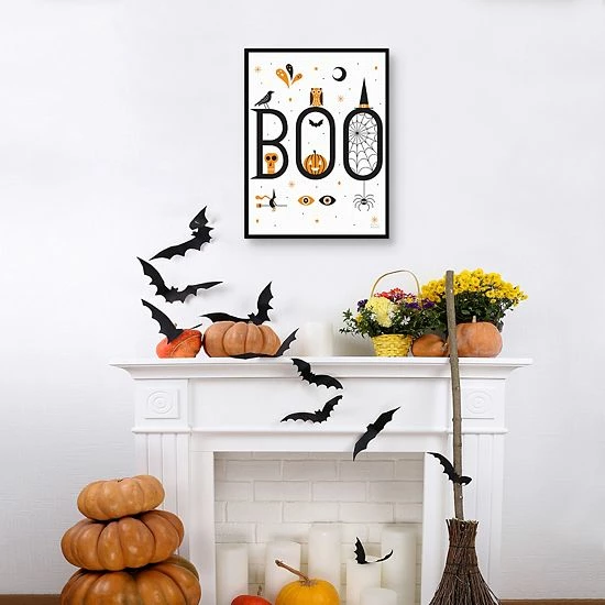 Master Piece Boo Bright White Framed Canvas Wall Art 3 Master Piece Boo Bright White Framed Canvas Wall Art - Image 3