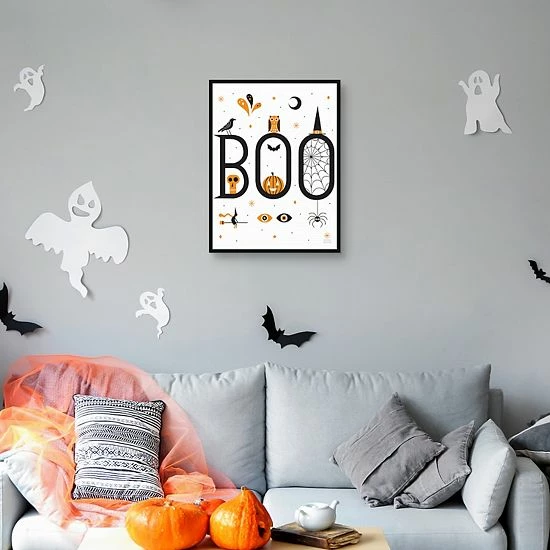 Master Piece Boo Bright White Framed Canvas Wall Art 4 Master Piece Boo Bright White Framed Canvas Wall Art - Image 4