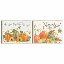 Master Piece Fall Splendor I & Happy Harvest I Set Of Framed Canvas Wall Art 2-Piece Set
