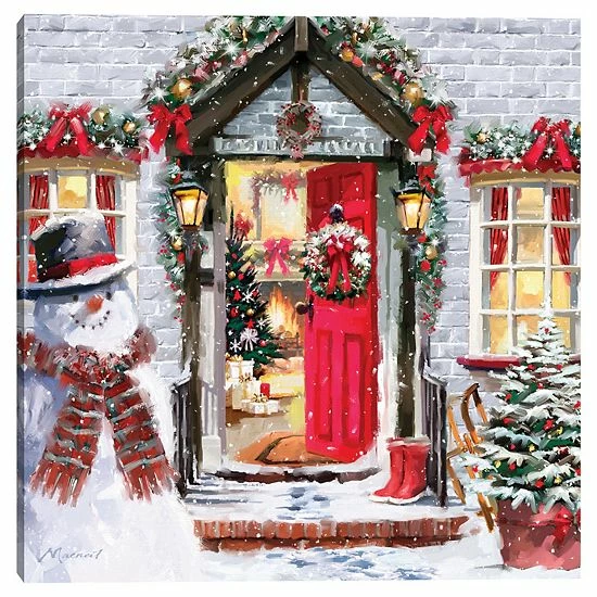 Master Piece Red Front Door Canvas Wall Art 1 Master Piece Red Front Door Canvas Wall Art