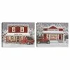 Master Piece Holiday Moments I Gray & Holiday Moments II Gray Canvas Wall Art 2-Piece Set