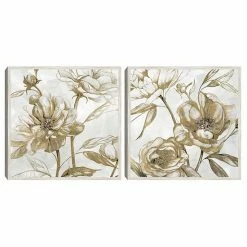 Master Piece Peony Glitz Framed Wall Art