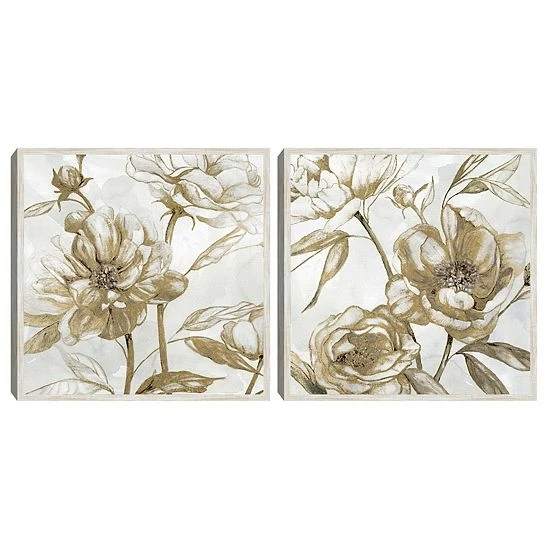 Master Piece Peony Glitz Framed Wall Art 1 Master Piece Peony Glitz Framed Wall Art