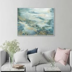 Master Piece Blue Watercolor Abstract Framed Wall Art -Master Piece Shop unnamed file 822