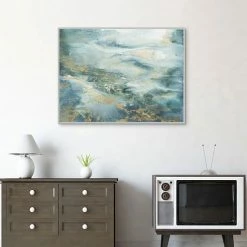 Master Piece Blue Watercolor Abstract Framed Wall Art -Master Piece Shop unnamed file 823