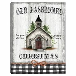Master Piece Old Fashioned Christmas Sign Wall Decor